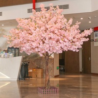 Pohon Bunga Sakura Sutra Buatan Besar NINI Flower Internet Celebrity Ramah Lingkungan untuk Dalam & Luar Ruangan, Natal, Wisuda