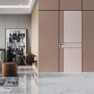Porte intérieure en bois massif, design minimaliste, isolation phonique, surface finie, pour salon, chambre, bureau - Product Image 1