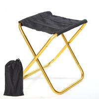 Taburete plegable portátil de diseño moderno para exteriores Muebles de exterior de metal de aluminio