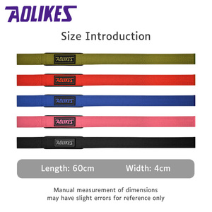 Aoweightlifting #7634 halter bilek için spor salonu kaldırma kayışları bileklik yukarı çekin kayış özelleştirilmiş dokuma bilek kayışı - Product Image 5