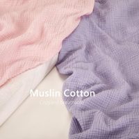 Couvertures d'emmaillotage personnalisées en mousseline pour nouveau-nés, tricotées bio double couche, écologiques, cadeau d'été pour garçons et filles