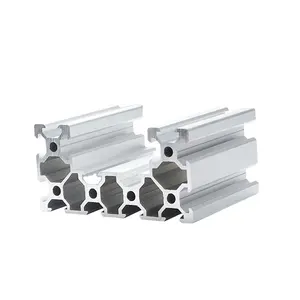 Kustom Seri 7000 aluminium desain baru aluminium ekstrusi X / C kotak profil bagian bingkai