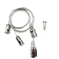 Kit de quincaillerie d'éclairage industriel en acier inoxydable 304 AISI, crochets de suspension pour câble métallique pour montage de lustres et suspensions LED