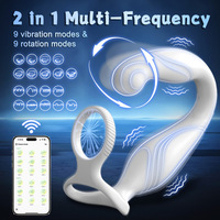 Neuer Elektrischer Prostata-Massager mit Rotierender Vibration Analplug für Männer Ferngesteuertes Erwachsenen-Sexspielzeug Modell AT45 Hergestellt in China
