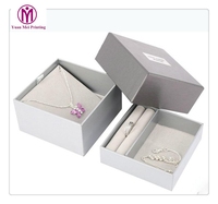 Emballage cadeau pour bague de mariage, personnalisé, de haute qualité, en papier rigide recyclé, transparent, mini, couleur personnalisée, avec revêtement UV
