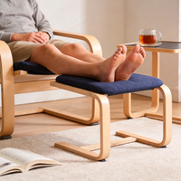Penawaran Spesial Bangku Kaki Lipat Modern Multifungsi dari Kayu Lapis dengan Busa Lebih Tebal untuk Ruang Tamu, Pintu Masuk, Kamar Tidur, Kantor, Rumah, Terjangkau
