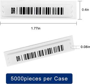Fournisseur d'usine, étiquettes AM de haute qualité, imperméables, 58 kHz, 45x10,8 mm, souples, pour vêtements, antivol, systèmes EAS sécurisés - Product Image 3