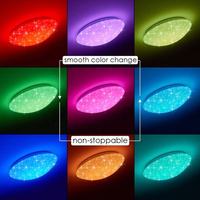 Plafonnier LED moderne allemand 18W, 1200 lumens, effet ciel étoilé, température de couleur 3000K, éclairage d'ambiance, vente chaude