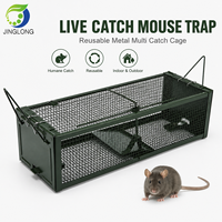 Piège à souris réutilisable en métal pour capture vivante, cage anti-nuisibles à capture multiple pour usage intérieur et extérieur