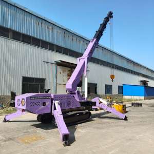Tự động OUTRIGGER tải 8ton DIESEL Powered 18M Telescopic Boom Crawler du lịch Spider <span class=keywords><strong>Crane</strong></span> - Product Image 2