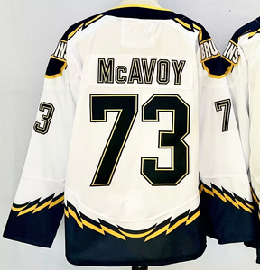 Vente en gros de maillots de hockey sur glace de haute qualité Boston 88 Pastrnak 63 MARCHAND, uniformes cousus, maillots personnalisés brodés avec logo - Product Image 5