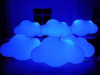 Ballon gonflable suspendu de nuage de la publicité menée d'éclairage pour la décoration d'étape d'événement