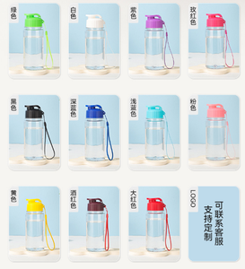Botella de Agua Transparente de Tritán de 500 ml, a Prueba de Fugas, Libre de BPA, Reutilizable, con Cordón para Beber Directamente, para Gimnasio, Viajes, Aire Libre, Unisex - Product Image 5