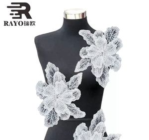 ラインストーン,刺繍レースアップリケダンス衣装装飾,衣料品アクセサリー,ステッカー花,結婚式 - Product Image 2