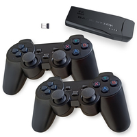 Nouvelle Console de Jeu TV Rétro M8 64G Sans Fil 4K HD, Dongle TV de Jeu, 10000 Jeux Intégrés, Manette pour PS1/SFC/FC, Compatible GBC