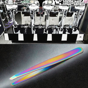 Recourbe-cils et pince à épiler pour sourcils, pointe inclinée, pince à épiler pour moustache, pince à épiler pour cheveux, acier inoxydable, durable, outils spéciaux - Product Image 3