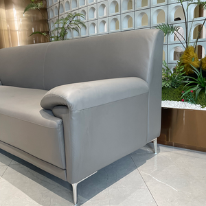 Lujo moderno barato Pu cuero Oficina sala de espera salón sofá conjunto muebles negocios europeos recepción reunión invitados - Product Image 2
