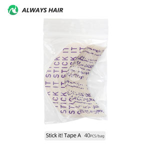 Grosir tongkat tinggi itu rambut palsu tipis dan Wig pita perekat ringan nyaman sisi ganda renda Wig pita 4 + minggu tahan - Product Image 3