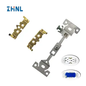 stamping bending parts 6 Pins Receptacle Electrical Wall Power Socket Wall Outlets wall socket stamping brass