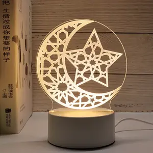 ランプベースLed Led 3dLedランプベース3色クリエイティブルミナスウッド3DランプベースDIYグラフィティメモアクリルメッセージボードライトWo