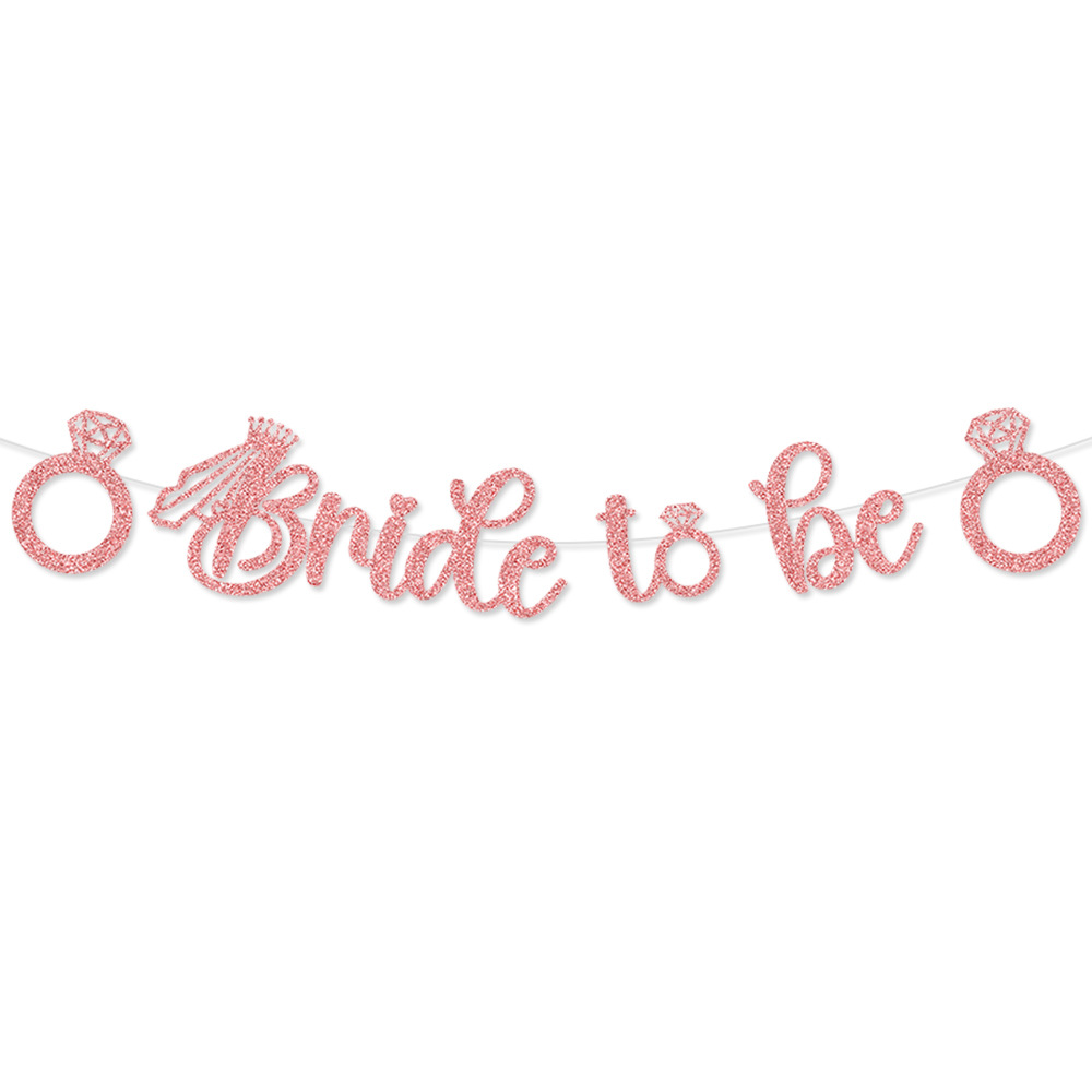 Banner "Bride to Be" rosa - 1 pz