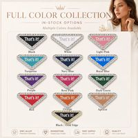 Charm con Logotipo Triangular Personalizado, Borde de Cristal, Centro Esmaltado con Monograma de Letras, 13 Opciones de Color, Etiqueta con Diseño de Logotipo