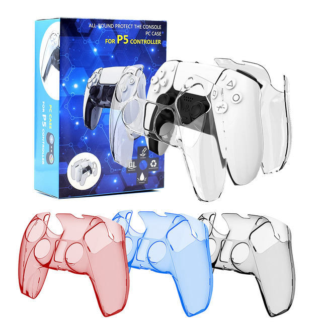 Transparent Hard Shell for PS5 Controller Protective Crystal Case for PS5 Gamepad Clear Cover Accessories