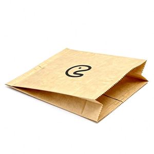 Customized Professional Eco-Friendly Greaseproof PE Coated Disposable <b>Paper</b> <b>Bags</b> for Burger Bread Food Takeout with Logo - Product Image 6