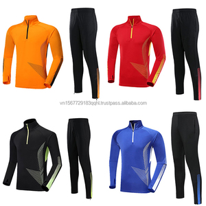 Conjunto Deportivo de Otoño-Invierno con Estampado, Jersey de Fútbol de Manga Larga con Media Cremallera y Pantalones Largos para Hombres, Niños y Adultos, para Entrenamiento Deportivo y Fitness al Aire Libre - Product Image 6