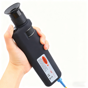 LED照明ファイバーエンドフェイテスターレーザー安全フィルター付きCLシリーズ400Xハンドヘルド光ファイバー検査顕微鏡 - Product Image 3