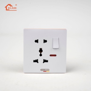 Enchufe con Interruptor Klass Industrial UK 16A - IP20 Resistente al Polvo (No Resistente a la Humedad) Contactos Metálicos 2 Puertos USB 86x90mm 220-250V Serie <span class=keywords><strong>AQ</strong></span> - Product Image 2