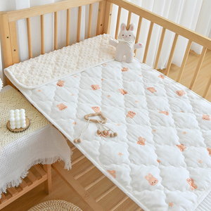 Da thân thiện với vải tùy chỉnh polyester bông bé nệm không thấm nước nôi an toàn nệm - Product Image 1