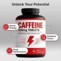 Capsules de caféine OEM, complément énergétique avec caféine, ginseng et vitamine B12 pour stimuler l'énergie, la concentration et les performances