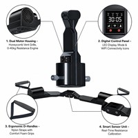 Entrenador de Cables Motorizado Inteligente de Alta Tecnología, de Aleación de Aluminio, 10 Modos, Peso Electrónico, Portátil y Compacto, para Vacaciones, Negocios y Fitness