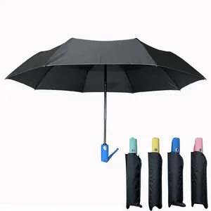 Parapluie YS-3035 Fournisseur Voyage en plein air Parapluie plié Coupe-vent Portable Ouverture et fermeture automatiques 3 Parapluie pliant avec logo
