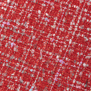 シルバーラメメタリックヤーンポリエステル格子柄ツイード生地（バッグ、パンツ、スカート、ジャケット、アウターウェア用） - Product Image 5