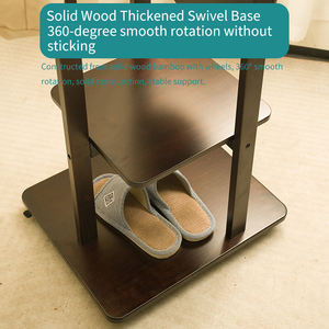 <span class=keywords><strong>Perchero</strong></span> de Madera Moderno Personalizado con <span class=keywords><strong>Espejo</strong></span> y Ruedas - Product Image 4