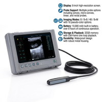 Scanner portable de diagnostic de grossesse animale, échographie vétérinaire avec sonde sectorielle mécanique