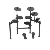 Sac de baguettes de batterie portable en métal, vente en gros usine - Coussinets en maille noire résistants à l'eau pour jazz, design compact, pour 4 tambours et 3 pads