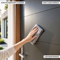 Puerta de Entrada de Madera Revestida de Aluminio Personalizada, Núcleo de Madera Sólida, Doble Acristalamiento, Impermeable, Puerta Exterior Principal para Casa