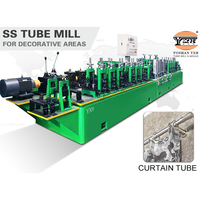 Machine de fabrication de tubes carrés en acier inoxydable/fer/acier, ligne de production de tubes, prix d'usine