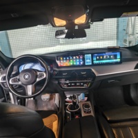 Autoradio DVD stéréo à trois écrans de 12,3 pouces pour BMW Série 5 F10 F11 2011-2017 avec système de navigation GPS CIC NBT