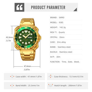 Reloj de pulsera de estilo ejecutivo con esfera grande, indicador de fecha, diseño clásico resistente al agua, adecuado para uso diario, personalización disponible, logotipo disponible - Product Image 5