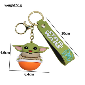 Porte-clés bébé Yoda 2024, adorable poupée, pendentif Mandalorien, porte-clés Star Wars - Product Image 5