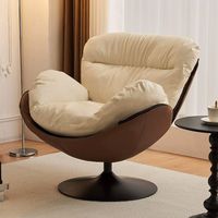 Ensemble de fauteuils de salon populaires, fauteuil pivotant de loisirs, fauteuil simple blanc, fauteuil pivotant moderne et luxueux pour le mobilier de salon