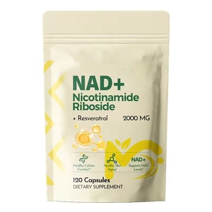 Cápsulas de suplemento OEM NAD con nicotinamida ribósido trans-resveratrol vitamina B3 para energía antienvejecimiento y regeneración celular - Product Image 1