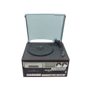 <span class=keywords><strong>Tocadiscos</strong></span> de vinilo de 3 velocidades Vintage con todas las características habilitadas Reproducir grabadora <span class=keywords><strong>USB</strong></span> Altavoz CD Cassette Radio AM/FM - Product Image 1