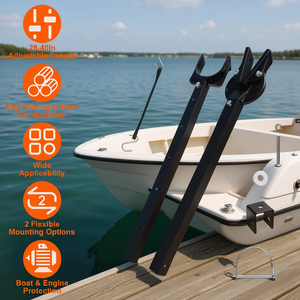 Support réglable pour moteur hors-bord 28-40 pouces, support de montage pour protection du moteur sur le transom du bateau - Product Image 2
