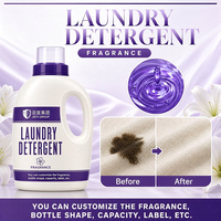 Adoucissant liquide pour vêtements en bouteille violette ivoire, détergent à lessive en vrac, parfum longue durée, fraîcheur, produits de nettoyage
