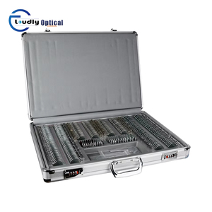 Juego de instrumentos de Optometría de alta calidad, estuche para lentes de prueba de 232 piezas con borde de Metal de Color, piezas - Product Image 3